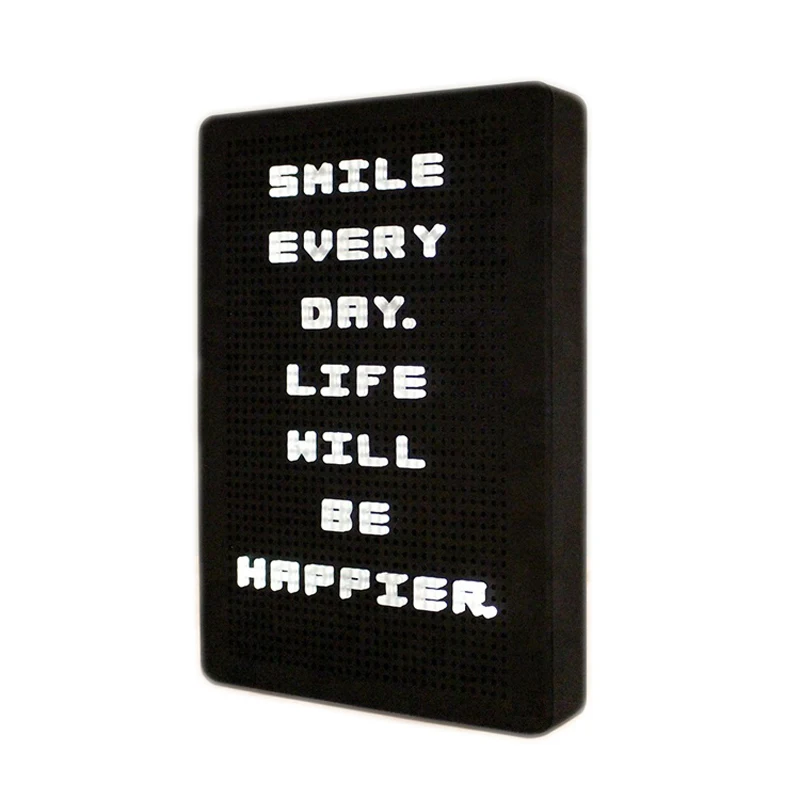 Peg Board Light Box LED Puzzle DIY LightBox Pegboard Lamp Home