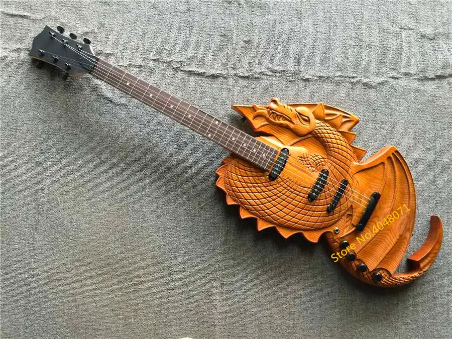 

Freight-free, 6-string electric guitar, body carving pattern