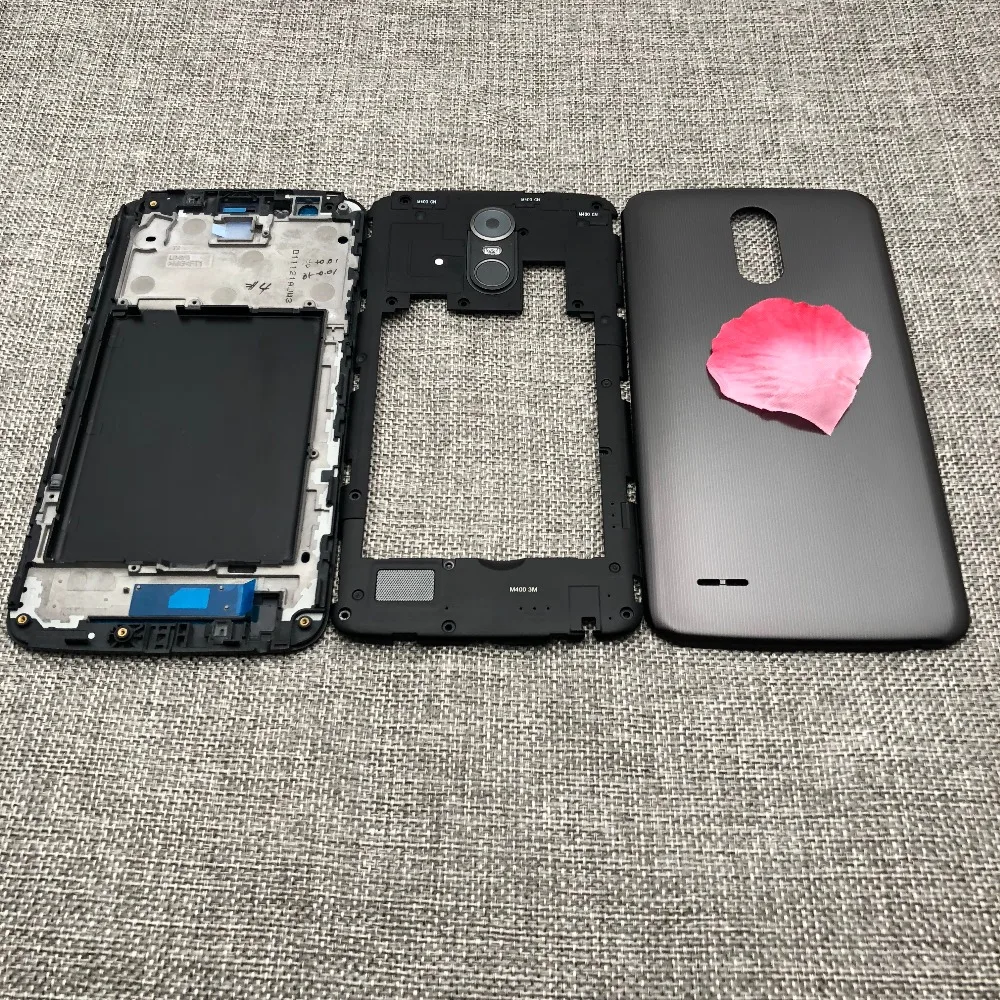 

Full front middle back Rear Housing frame battery cover case For LG Stylo 3 K10 Pro Stylus 3 LS777 M400DK M430 M400DF L83BL