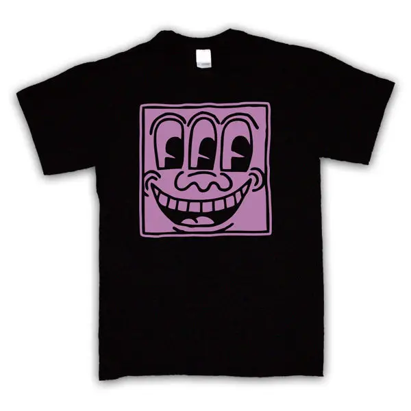 

SMILEY FACE STREET ART KEITH HARING UNOFFICIAL T-SHIRT MENS LADIES KIDS SIZE COL High Quality for Man BetterHigh Quality Tops