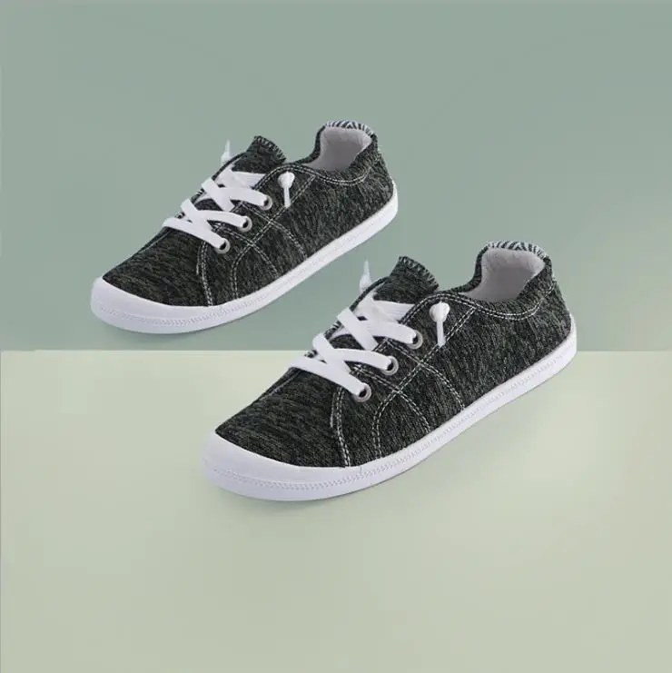 

Brand women's shoes 2019 new women's canvas shoes network hot Europe and the United States source fashion flat shoes