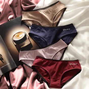 

New sexy ladies panties low waist black cotton girls briefs comfortable breathable seamless high quality female underwear women