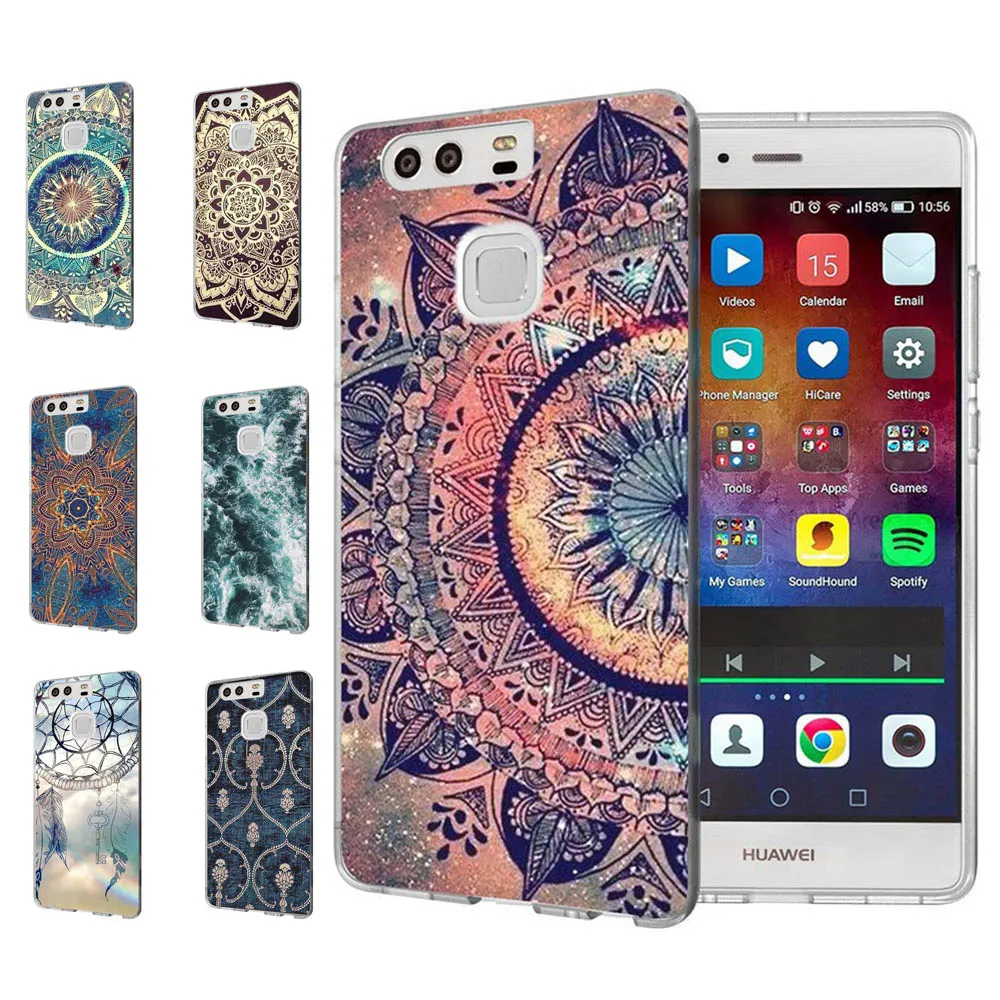 For Huawei P9lite/P8 Lite 2016 2017 Y5 II 2 Y5ii / Y6 Compact Honor 5A LYO-L21 Soft TPU Silicone Pattern Clear Case B093 |