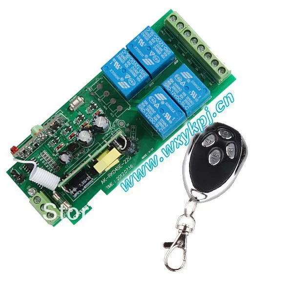

Free sinpping wide voltage AC 85V~250V RF 4 CH Wide Voltage Multi-Function Wireless Remote Control & Receiver