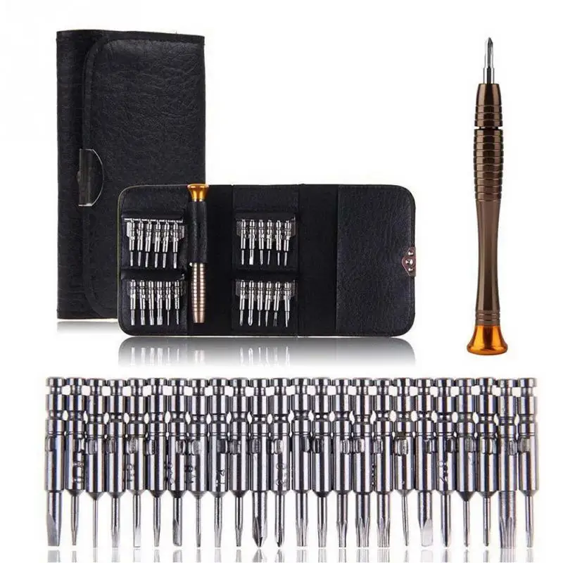 

25 in 1 Screwdriver Set First-aid Kit Repair Opening Tools Pentalobe Torx Phillips Screwdrivers Kit for Phone PC Camera Watch