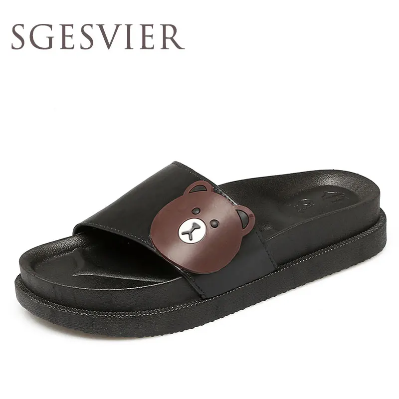 

SGESVIER New 2017 Summer Cork Slippers Shoe Woman Casual Mixed Color PU Flip Flops Beach Sandal fashionable light slipper YY438