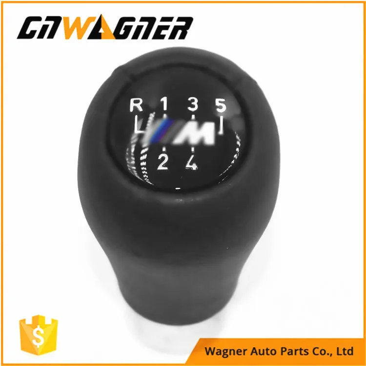 CNWAGNER 5speed 6speed Genuine Leather Gear Knob for BMW E60 E90 E46 E36 all series .