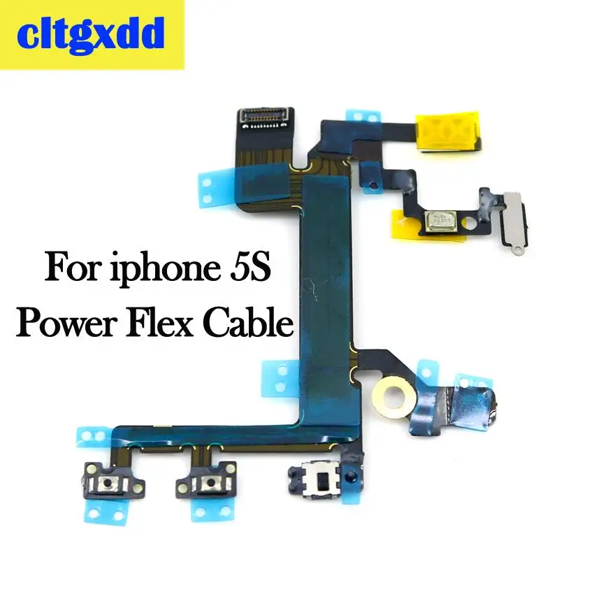 Cltgxdd для iPhone 4, 4S, 5, 5S, 5C, 6, 6S Plus кнопка регулировки громкости источник энергии переключатель на кнопку выключения ключ гибкий кабель, сменные детали - Цвет: For iphone S