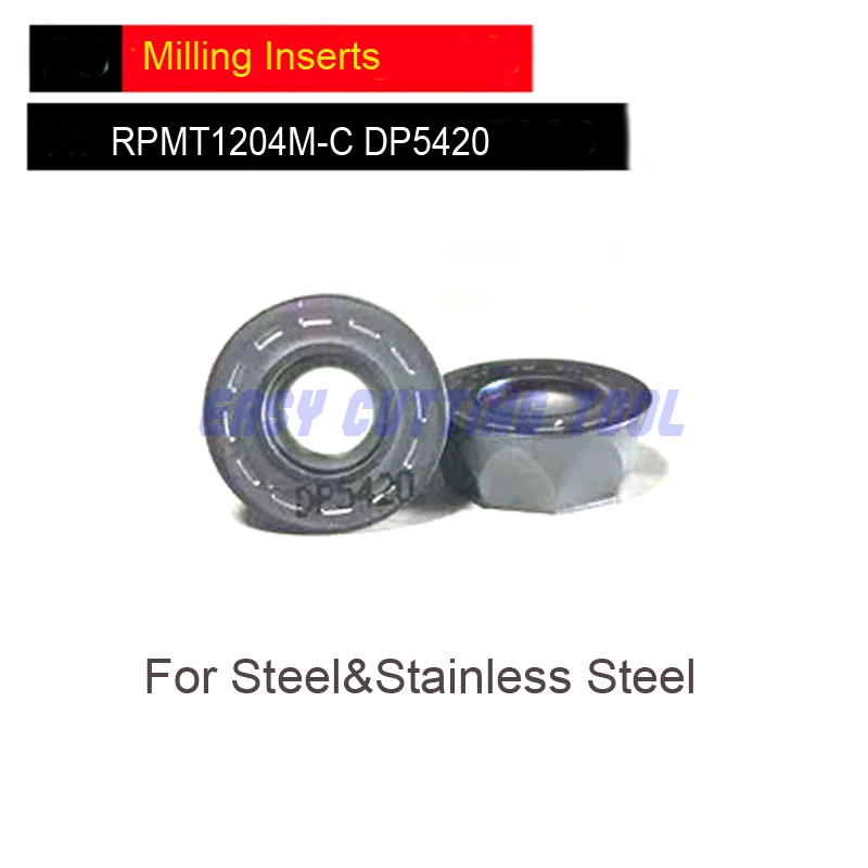 RPMT1204M C DP5320 DP5420 * 10 шт R6 карбидные режущие пластины для фрезы лезвия фрезерные