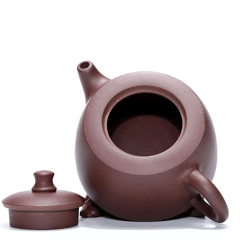 Фиолетовая глина yixing pot Подлинная Чистая ручная работа необработанный металлический пурпурный глина skyline pot Kungfu чайный горшок чайный набор