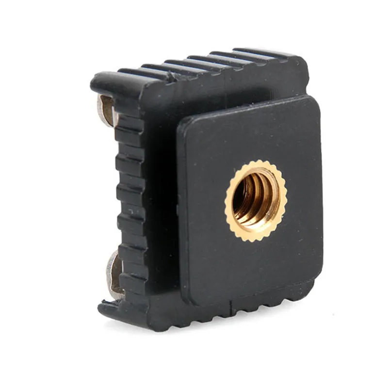 Mayitr 1pc Metal Flash Hot Shoe Mount Adapter to 1/4" Thread For Studio Light Stand Tripod