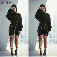 Nibber/осень, горячая Распродажа, неоновые тонкие мягкие комбинезоны, одежда для активного отдыха, женская одежда с длинным рукавом, одежда для бега, одежда для активного отдыха, базовый комбинезон с буквенным принтом