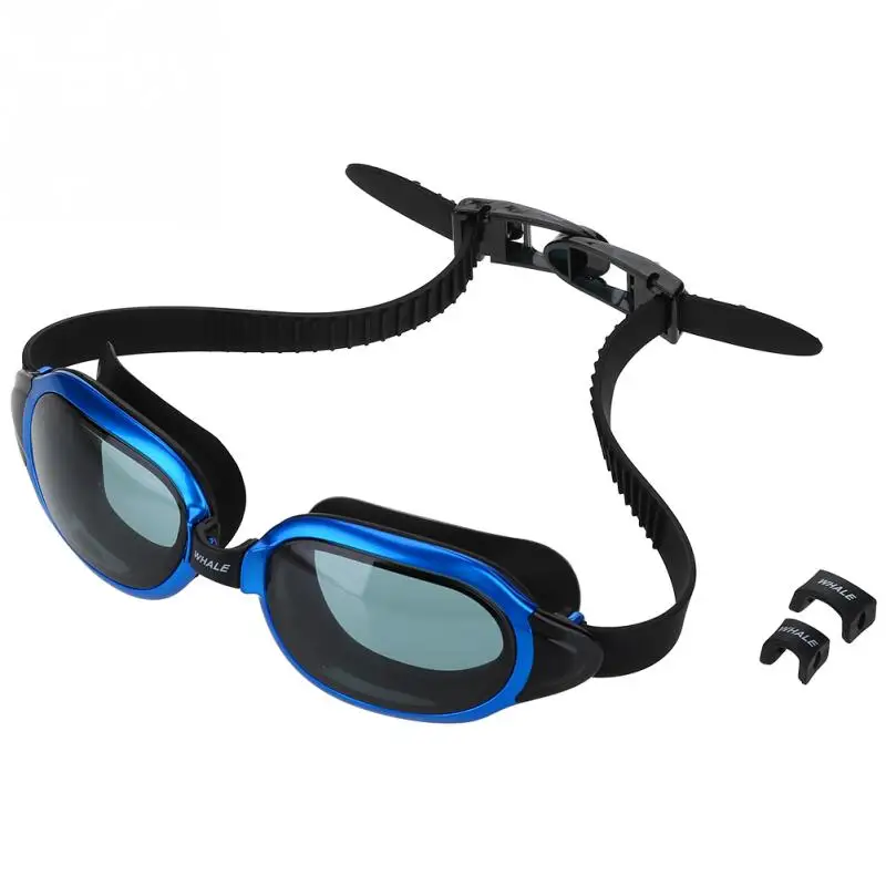 WHALE 5 Color Adults Silicone Waterproof Swimming Glasses Anti Fog UV