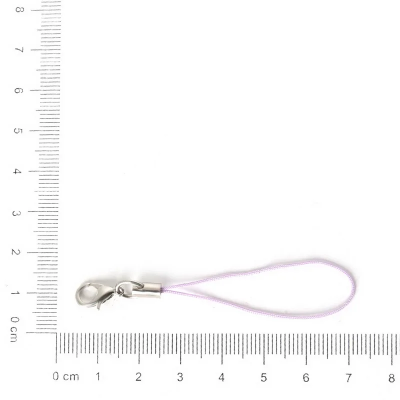 Vibrant 10-Color Cell Phone Lanyard Straps with Lobster Clasp - Pack of 100, 7cm