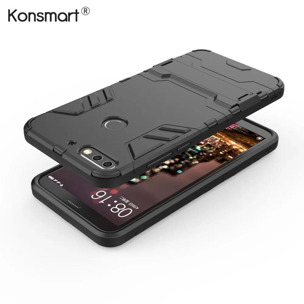 

Konsmart 2018 New Phone Case For Huawei Honor 7c Hybrid Hard Back Cover Global Version Honor 7c Case 4GB 64GB 5.99" armor cover