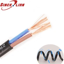 Sincelian кабель в оболочке линия контроля мягкой проволоки RVVB2core 1,5 мм плоский, из ПВХ Водонепроницаемый Мощность кабель для Камера безопасности светодиодный