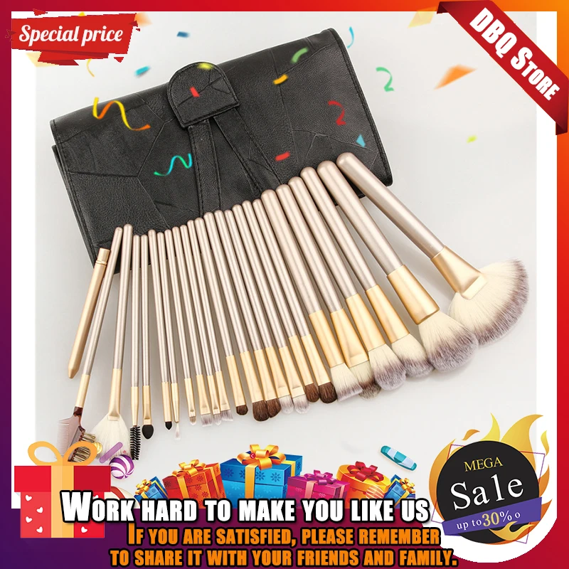 

Hot new products log makeup brush set Professional make-up brush hot selling cosmetics brush brush 12 rice white champagne with