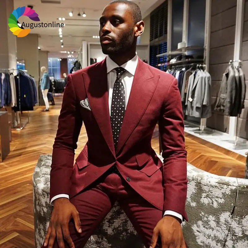 men suits for wedding slim fit groom tuxedo best man blazers1.1 (18)