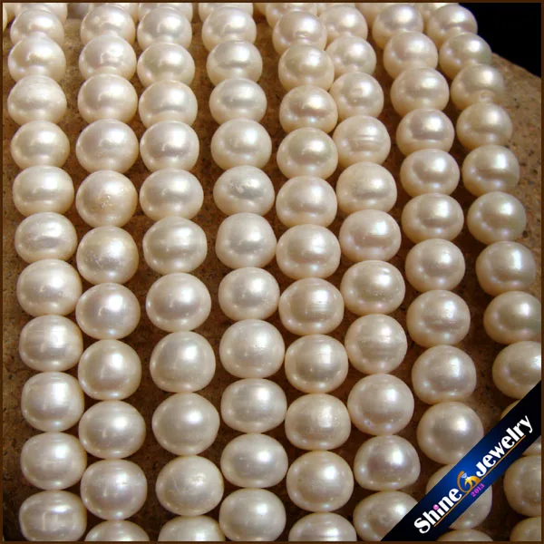 Низкая цена 7-8 мм круглый натуральный жемчуг Свободные пресноводные жемчужины нити 1" для жемчужное ожерелье для женщин& Свадебные ювелирные изделия изготовление BZ11