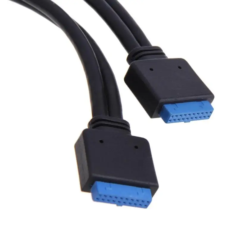 20 контактный 4 порта Мульти USB 2 0 3 сплиттер внутренняя Передняя панель