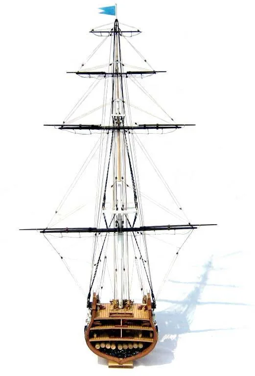 Classics sailboat model USS.Constitution section 1794 1/75