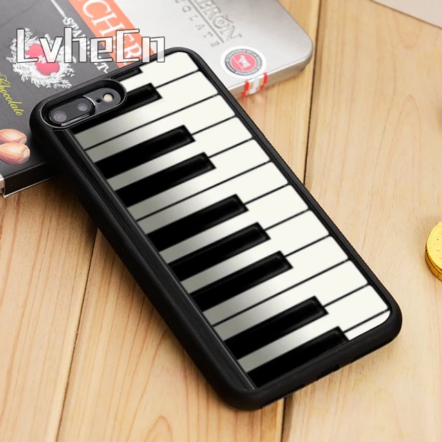 

LvheCn Piano Keyboard Style Phone Case Cover For iPhone 5 5s SE 5C 6 6s 7 8 10 X Samsung Galaxy S5 S6 S7 edge S8 S9 plus note 8