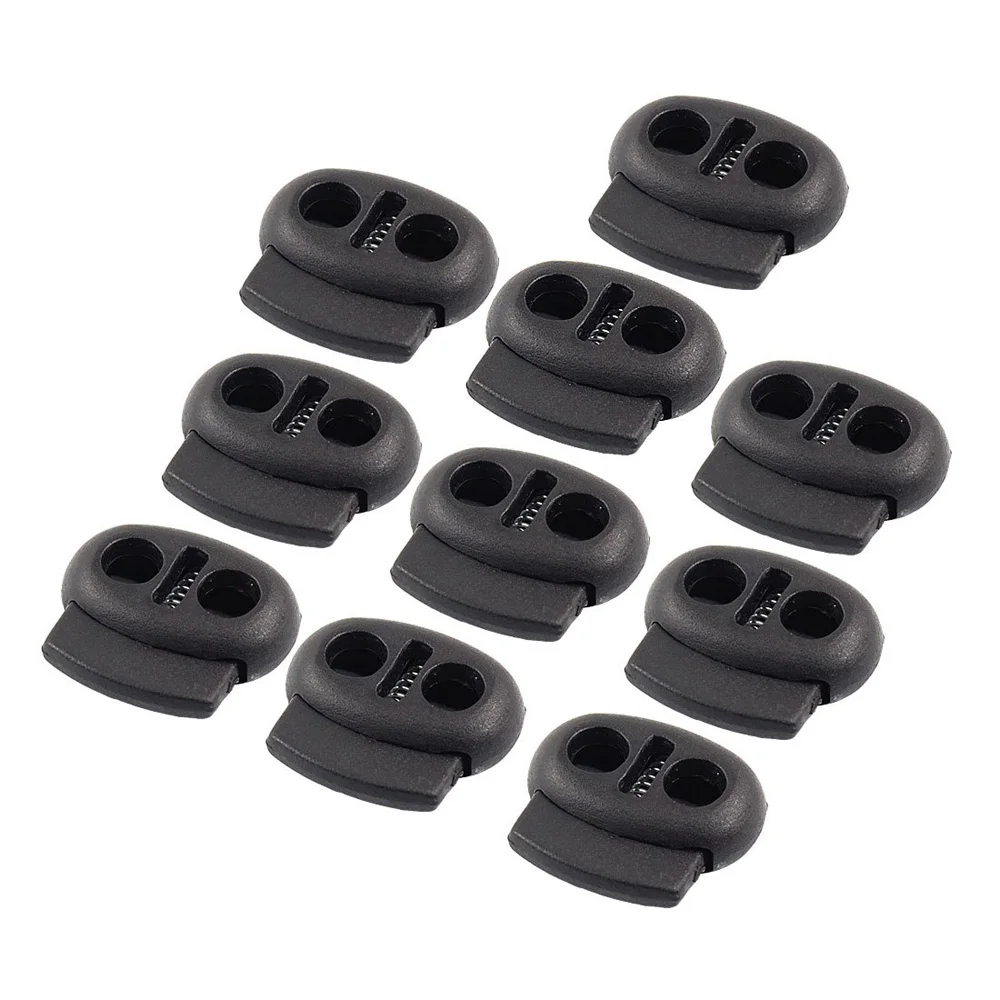 T-Best AliExpress Продвижение Новый 10 шт. черный пружинный фиксатор двойные отверстия пробки для багажа - изображение