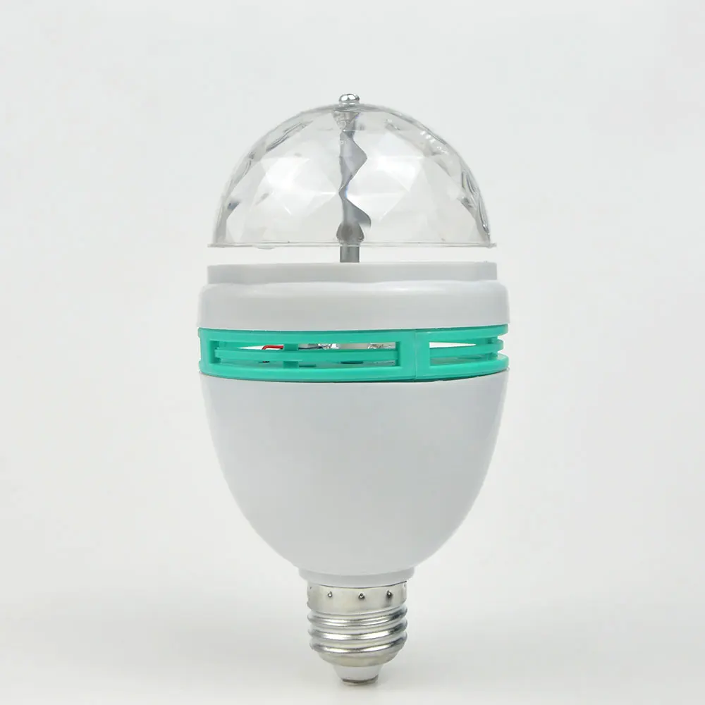 

Hot Sale Full Color E27 6W AC85V-265V Colorful Auto Rotating RGB LED Bulb Stage Light Party Lamp Disco 1PCS