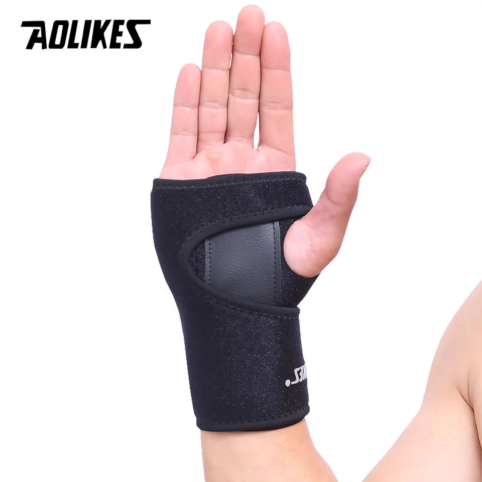 AOLIKES спортивные Напульсники опора для запястий 1 шт. тяжелой атлетики и