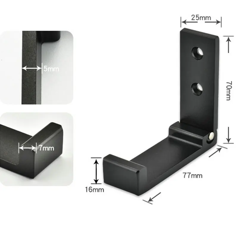 Складные крючки настенные двери одежда пальто шляпа сумки вешалки алюминиевый сплав Кухня Ванная комната нержавеющие полотенца крючки складной один крючок