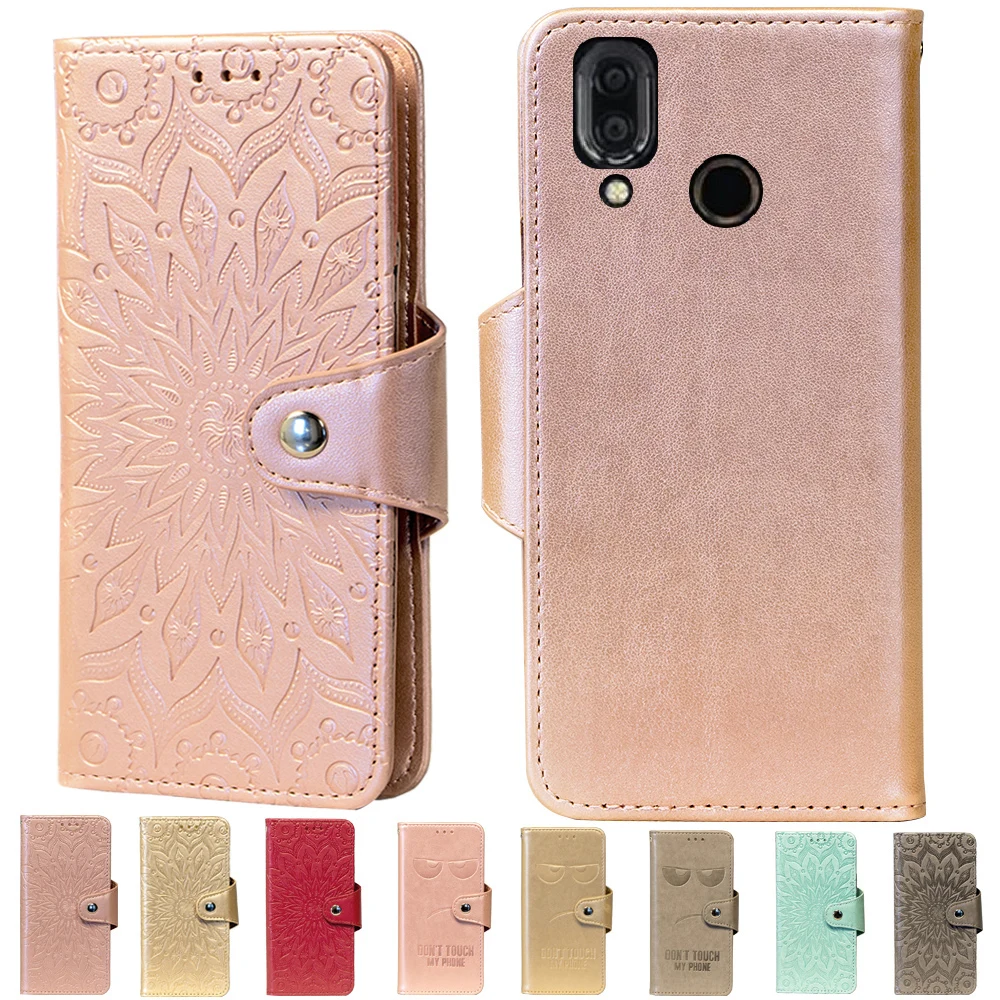 

Embossing Stand Flip PU Leather wallet Case Cover For Sharp Aquos S3 Phone Case