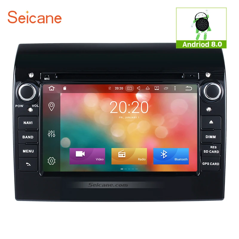 

Seicane 7" 8-Core Android 8.0 Car Radio for 2007-2016 Fiat Ducato GPS Navigation System with DVD Player Support 4G Network