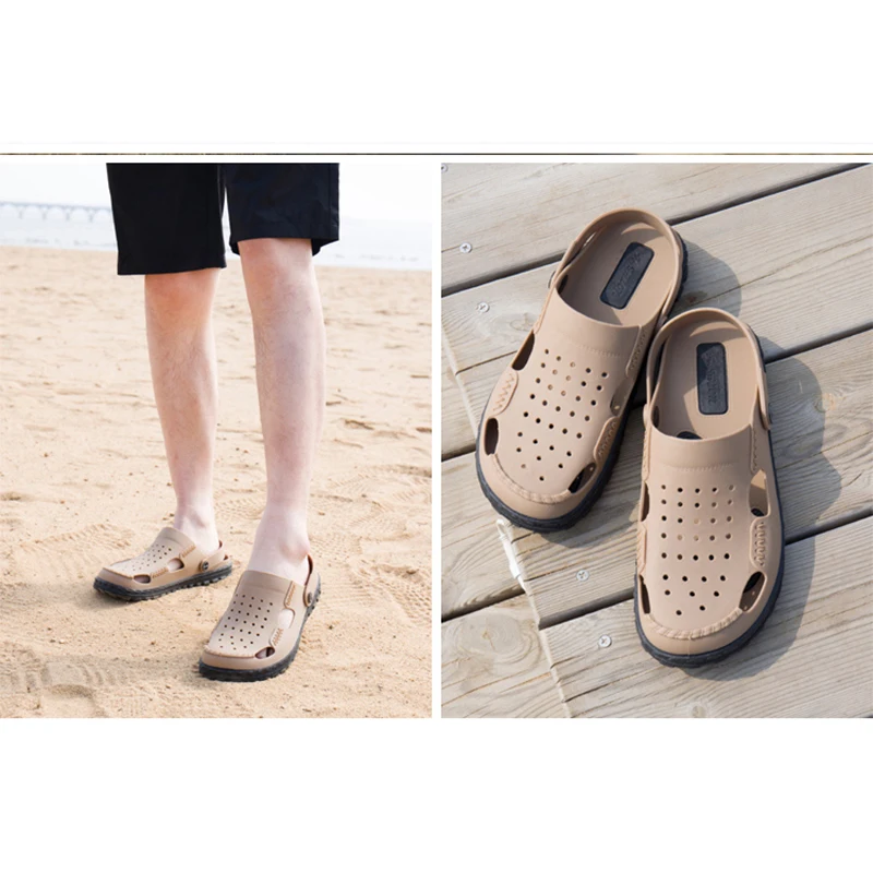 WENTU Men Fashion Sandals Summer Men's Slippers Beach Casual Breathable Home Slippers Men Shoes Zapatos sandalias para hombre
