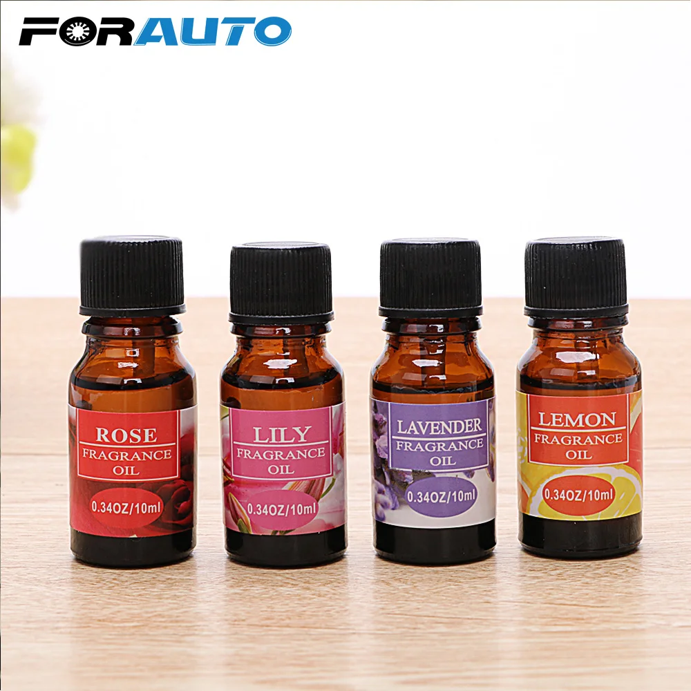 FORAUTO سيارة معطّر الهواء سيارة العطور 4 النكهات المياه للذوبان زيت طبيعي ل المرطب النباتات الطبيعية العطر سيارة التصميم