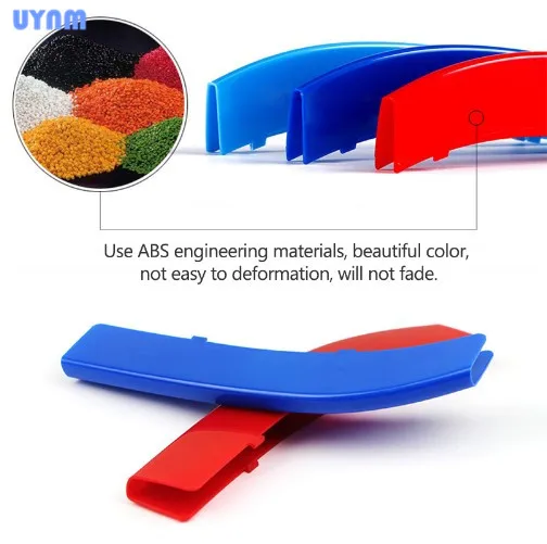 UYNM Atreus 3 шт. 3D Передняя решетка автомобиля отделка спортивные полоски покрытие