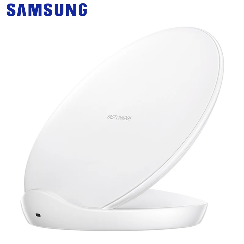 Samsung беспроводной зарядное устройство Подставка скорость для samsung Galaxy S9 S9+ Note8 S8 S8+ S7 S7 Edge Note 5 Qi зарядный коврик EP-N5100 - Тип штекера: White
