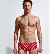 Новые мужские плавки ming палавательные трусики на низкой талии плавки шорты сексуальные оранжевые звезды высокого качества оранжевые-красные плавки для юношей