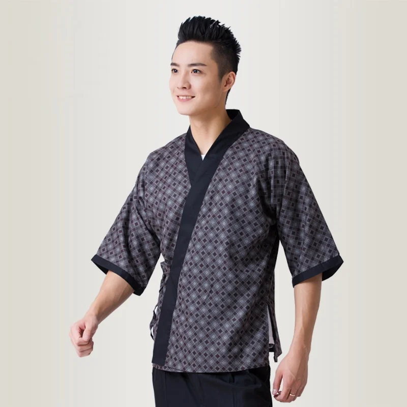 Еда сервис японский униформа для ресторана мужская униформа суши-повара мужской форма офицантки рубашка отель японский шеф-повар куртка AA796 - Цвет: 5