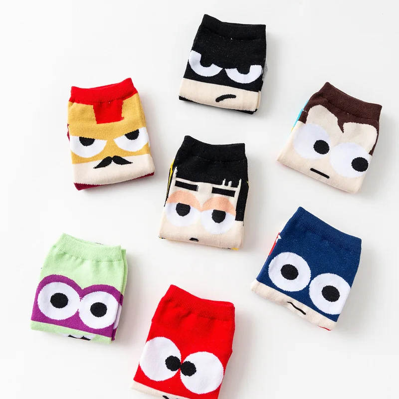 

Kids Super Hero Cartoon Children Socks Boys Cotton Straight Kids Batman Socks Men Captain America 2019 Cartoon Boat Girls Socks