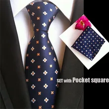 

Unique Woven tie 8cm formal necktie unique Fresh floral gravata match handkerchief Groom groomsman band Tie