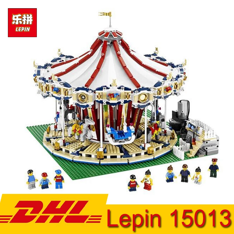 

In Stock Lepin 15013 City Street View Carousel Playground Equipment Building Kits 3263Pcs Blocks Bricks Toy Compatible Legoingly