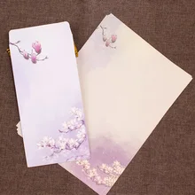 1 шт. BZNVN канцелярские принадлежности в стиле «Ретро» конверт набор точечных чернил в китайском стиле A4 богатая бумага любовь письмо романтическая пара