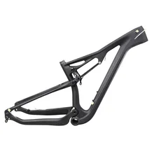 2015 full suspenion carbon frame 29er mtb bike frame ICAN brand 15.5/17.5/19/21 size BSA/BB30/PF30 thru axle AC036 thrust bicycle carbon frame bike mtb frame 29er 27 5er 15 17 19 bsa bb30 tapered mountain bike frame 2 year warranties 8 colors