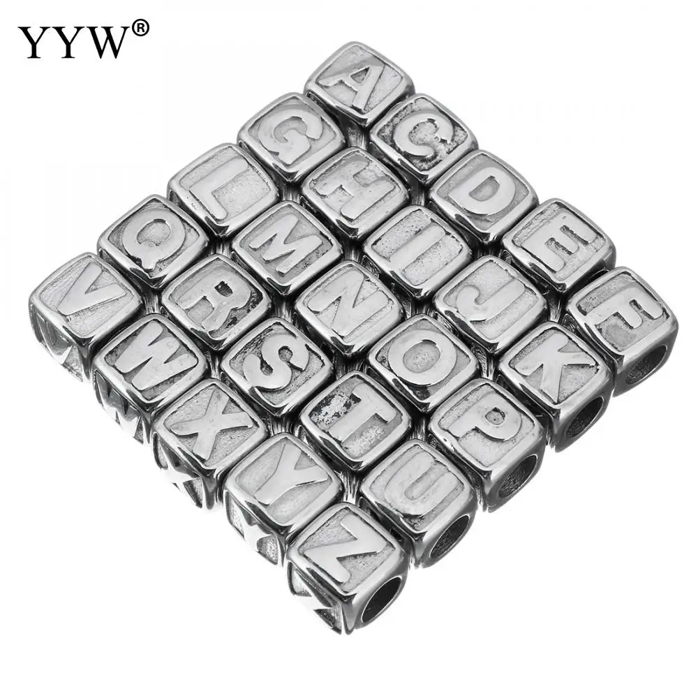 Wholesale 20Pcs Grey Cube Letter Silicone Beads 12x12x12mm Square Dice Alphabet  Beads with 2mm Hole Spacer Loose Letter Beads for Bracelet Necklace Jewelry  Making 