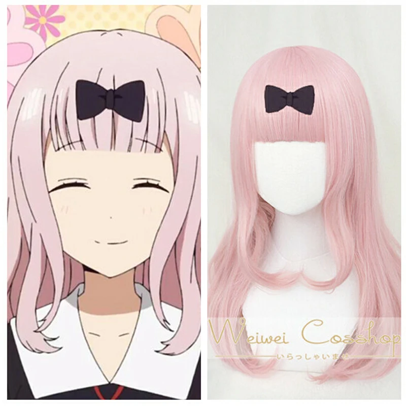 

Chika Fujiwara Pink Wig Cosplay Kaguya-sama: Love is War Kaguya-sama wa Kokurasetai: Tensai-tachi no Renai Zunousen Cosplay Wig