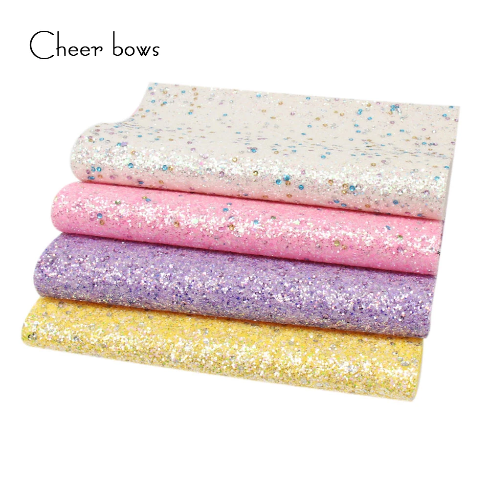 Cheerbow Блестящий лист ткани набор 4 цветов Блестящий ручной работы Hairbow материал одежда швейная ткань аксессуары DIY ремесла поставщик