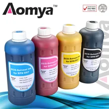 6 colors x1000ml BULK INK Eco-solvent For Epson DX5/DX7 head printers