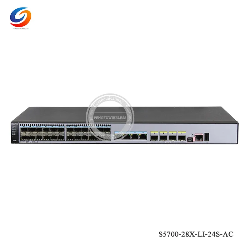 Переключатель Huawei 24 P S5700-28X-LI-24S-AC 24XGE SFP 4 расческа 4X10GE 24 порта SFP сетевой коммутатор оптическое оборудование для оптоволокна