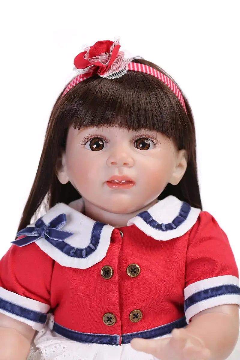 60 см силиконовые куклы reborn baby Princess Girl brinquedos подарок на день рождения для детей