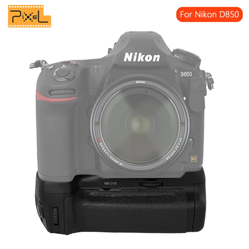 Профессиональный ручка D18 сцепление Pixel Vertax D18 Батарейная ручка для Nikon D850 цифровой зеркальной Камера как EN-EL15a EN-EL15